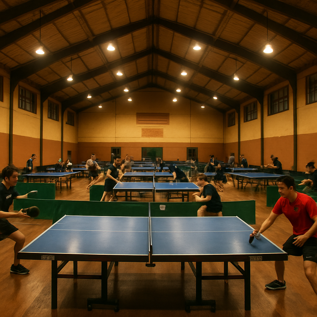 Sala de tenis de mesa en Perú